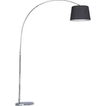 Prezent MEDIAN stojací lampa 1x E27 40W bez zdroje 160cm IP20, černá / chrom