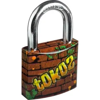 Tokoz EMOTION Graffiti - designový visací zámek pro děti, vzor graffiti