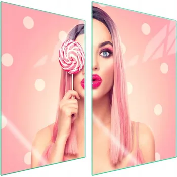 Obraz Skleněná ochranná deska na sporák 2x35x52 Žena