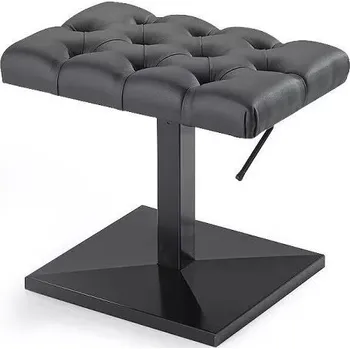 Stolička klavírní hydraulická Discacciati 805CAP HYDRAULIC 15L černá kůže