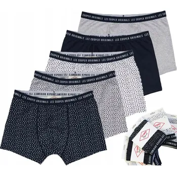 Boxerky Pánské bavlněné boxerky LEE COOPER 5 ks slipy vel. M