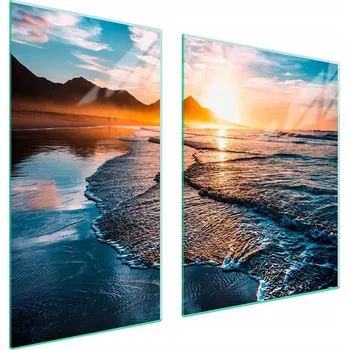 Obraz Skleněná ochranná deska na sporák 90x52 Hory