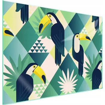 Obraz Skleněná ochranná deska na sporák 70x52 Tukan