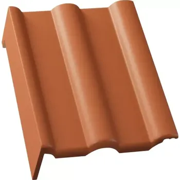 betonová krytina KMB BETA Samet pultová okrajová levá cihlová