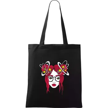 Magická červenovláska (Pecka design) - Taška bavlněná - 42 x 38 cm ( Černá )