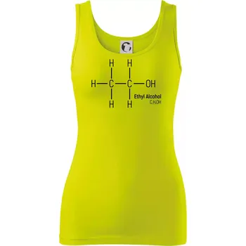 Dámské tričko Molekulární struktura Ethanol - Dámské tílko - S ( Limetková )
