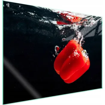 Obraz Skleněná ochranná deska na sporák 70x52 Paprika