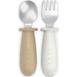 SUAVINEX | Lžička a vidlička COLOUR ESSENCE - krémová Varianta: SUAVINEX | Lžička a vidlička COLOUR ESSENCE - krémová