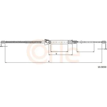 Autodíl Tažné lanko, parkovací brzda COFLE 10.9050