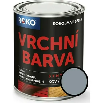 Lak na dřevo ROKOSPOL Email vrchní Rokoemail S2013 šeď pastelová 0,6 l