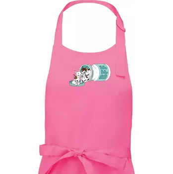 Kuchyňská zástěra Bullterrier Friends Forever zelené (Pecka design) - Pánská zástěra na vaření - Univerzální velikost ( Růžová )