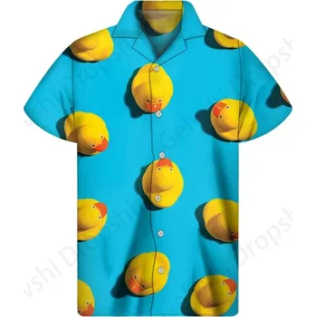 Pánské tričko Pánská havajská košile s potiskem – volný letní střih Velikost: M, Barva (Varianta): ASF13M2207119