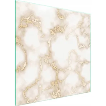 Obraz Skleněná ochranná deska na sporák 50x52 Mramor