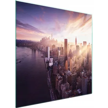 Obraz Skleněná ochranná deska na sporák 50x52 Město