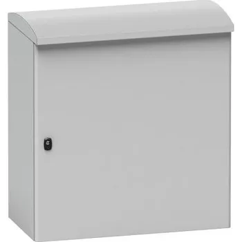 Rozvaděč Stojací skříň, řada: PanelSeT S3HD Šedá jednoduché dveře Ocel 862 x 800 x 430mm IP66