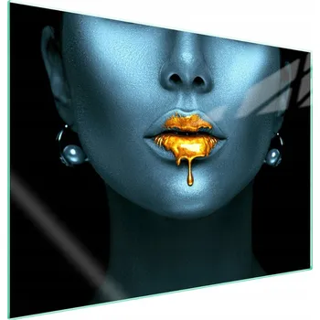 Obraz Skleněná ochranná deska na sporák 70x52 Obličej