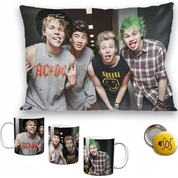 Polštář Polštář Sada 5 SECONDS OF SUMMER polštář + hrnek +DÁREK! 40 x 40 cm