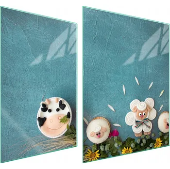 Obraz Skleněná ochranná deska na sporák 70x52 Květina