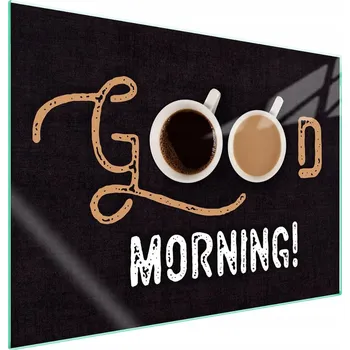 Obraz Skleněná ochranná deska na sporák 70x52 Káva