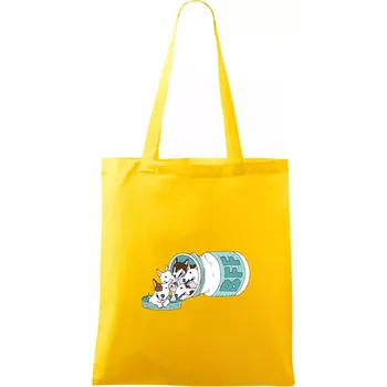 Bullterrier Friends Forever zelené (Pecka design) - Taška bavlněná - 42 x 38 cm ( Žlutá )