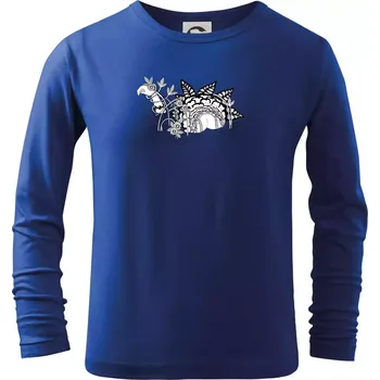 Loch ass (Pecka design) - Triko dětské Long Sleeve - 158 cm/12 let ( Královská modrá )
