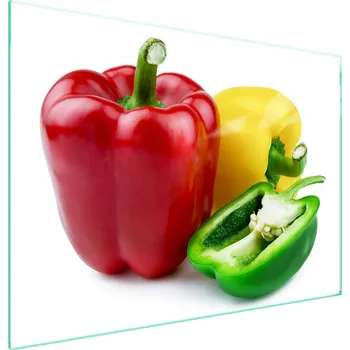 Obraz Skleněná ochranná deska na sporák 70x52 Paprika