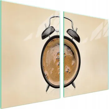 Obraz Skleněná ochranná deska na sporák 2x45x52 Káva