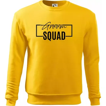 Pánská mikina Trika na rozlučku ve čtverci - Groom Squad - Mikina Essential pánská - XL ( Žlutá )