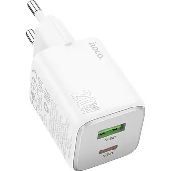 Nabíječka HOCO USB A + Type C PD QC 3A 20W N41 bílá