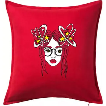 Polštář Magická červenovláska (Pecka design) - Polštář 50x50 - 50x50 - Pouze potah ( Červená )