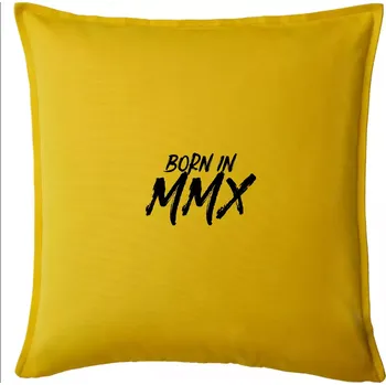 Polštář Born in - Římské číslo 2010 - Polštář 50x50 - 50x50 - Pouze potah ( Žlutá )