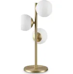 Ideal Lux PERLAGE TL3 stolní lampa 3x G9 LED 3W 370lm 3000K 43cm IP20, mosazné