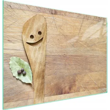 Obraz Skleněná ochranná deska na sporák 70x52 Lžíce