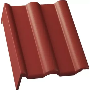 betonová krytina KMB BETA Samet pultová okrajová levá višňová