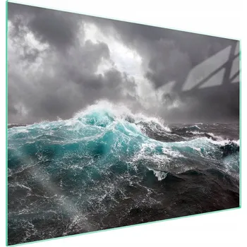 Obraz Skleněná ochranná deska na sporák 70x52 Vlna