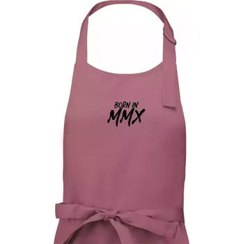 Kuchyňská zástěra Born in - Římské číslo 2010 - Dámská zástěra na vaření - Univerzální velikost ( Starorůžová )
