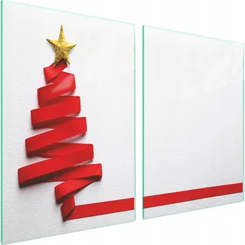 Obraz Skleněná ochranná deska na sporák 2x45x52 Vánoce