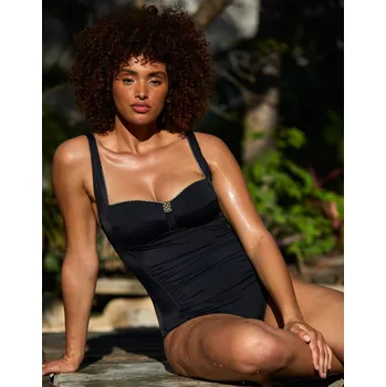 Dámské plavky Sans Complexe Jednodílné stahující plavky Sans Complexe černá 80E