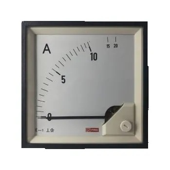 Analogový panelový ampérmetr, výška výřezu: 92mm, max. hodnota: 20 (Input)A AC, šířka výřezu: 92mm, přesnost měřicího