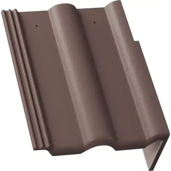 Střešní krytina KMB BETA Samet taška okrajová pravá hnědá