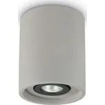 Ideal Lux OAK PL1 stropní přisazené svítidlo 1x GU10 35W bez zdroje kulaté 13,5cm IP20, betonové