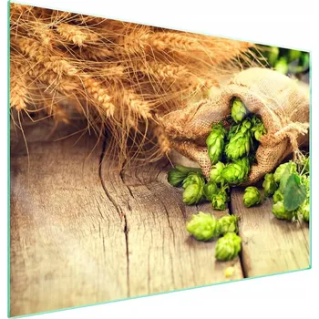 Obraz Skleněná ochranná deska na sporák 70x52 Chmel