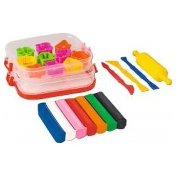 Dětské zboží Zestaw plasteliny brylantowej z akcesoriami 7kol.