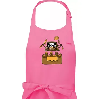 Kuchyňská zástěra Mozkožrout - televize (Pecka design) - Pánská zástěra na vaření - Univerzální velikost ( Růžová )