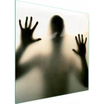 Obraz Skleněná ochranná deska na sporák 50x52 Obličej