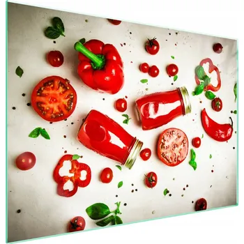 Obraz Skleněná ochranná deska na sporák 70x52 Zelenina