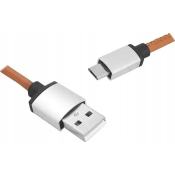 Datový kabel Kabel LTC USB - microUSB typ B, 1 m, hnědý