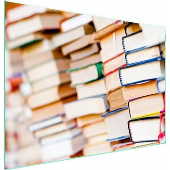 Obraz Skleněná ochranná deska na sporák 70x52 Knihy