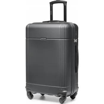 PUCCINI Kufr střední cestovní na kolečkách tvrdý ABS černý ABS029B-1