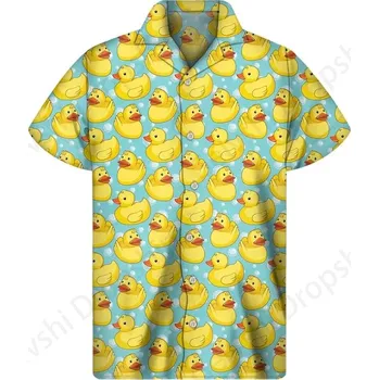 Pánské tričko Pánská havajská košile s potiskem – volný letní střih Velikost: S, Barva (Varianta): ASF13M220711A